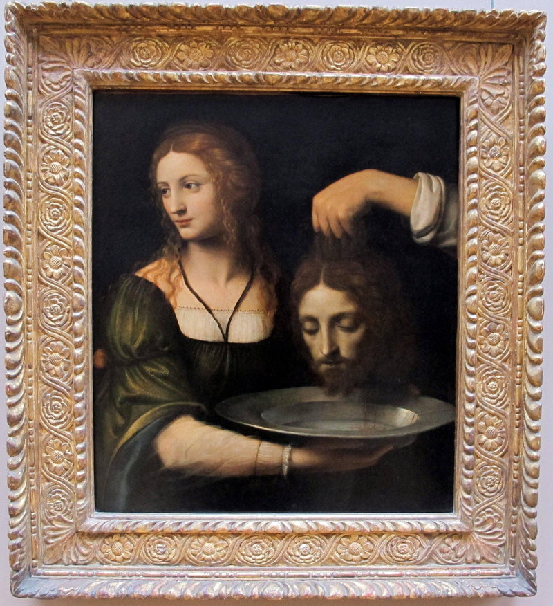 Salome with the Head of St. John the Baptist by Bernardino Luini — Oil Painting Reproduction