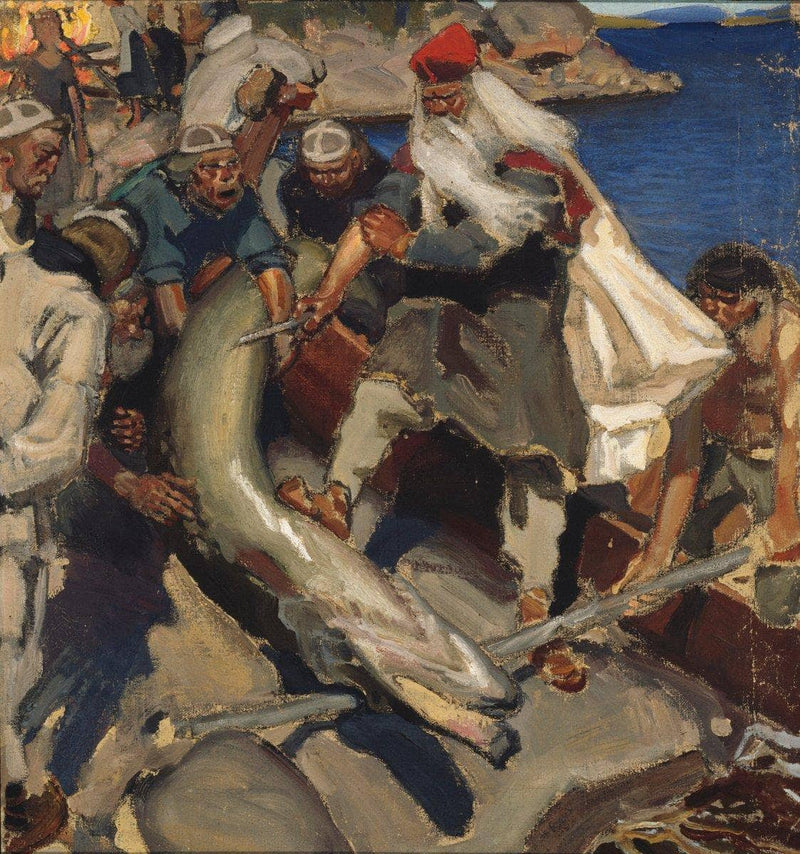 Big Fish by Akseli Gallen-Kallela — Oil Painting Reproduction