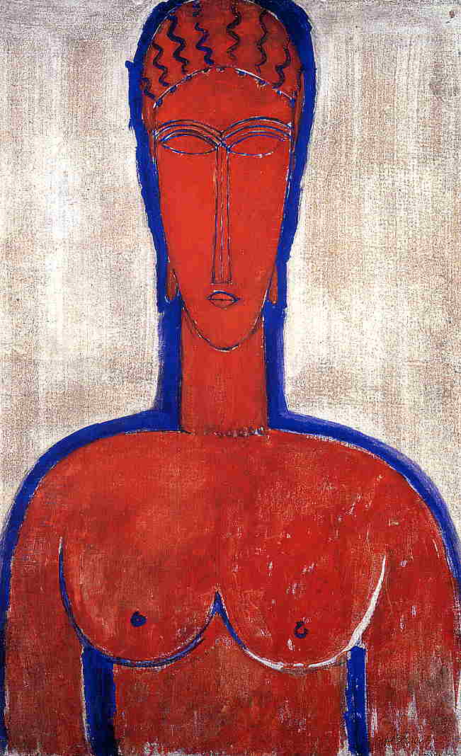Big Red Buste (Leopold II) by Amedeo Modigliani — Oil Painting Reproduction