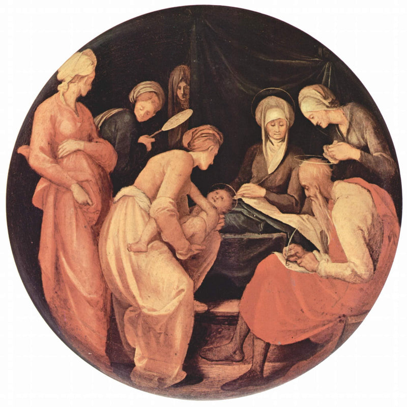 Birth of John the Baptist by Jacopo Pontormo — Oil Painting Reproduction