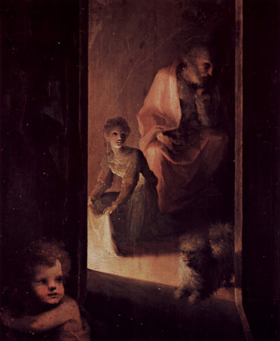 Birth of the Virgin (detail) in apartment