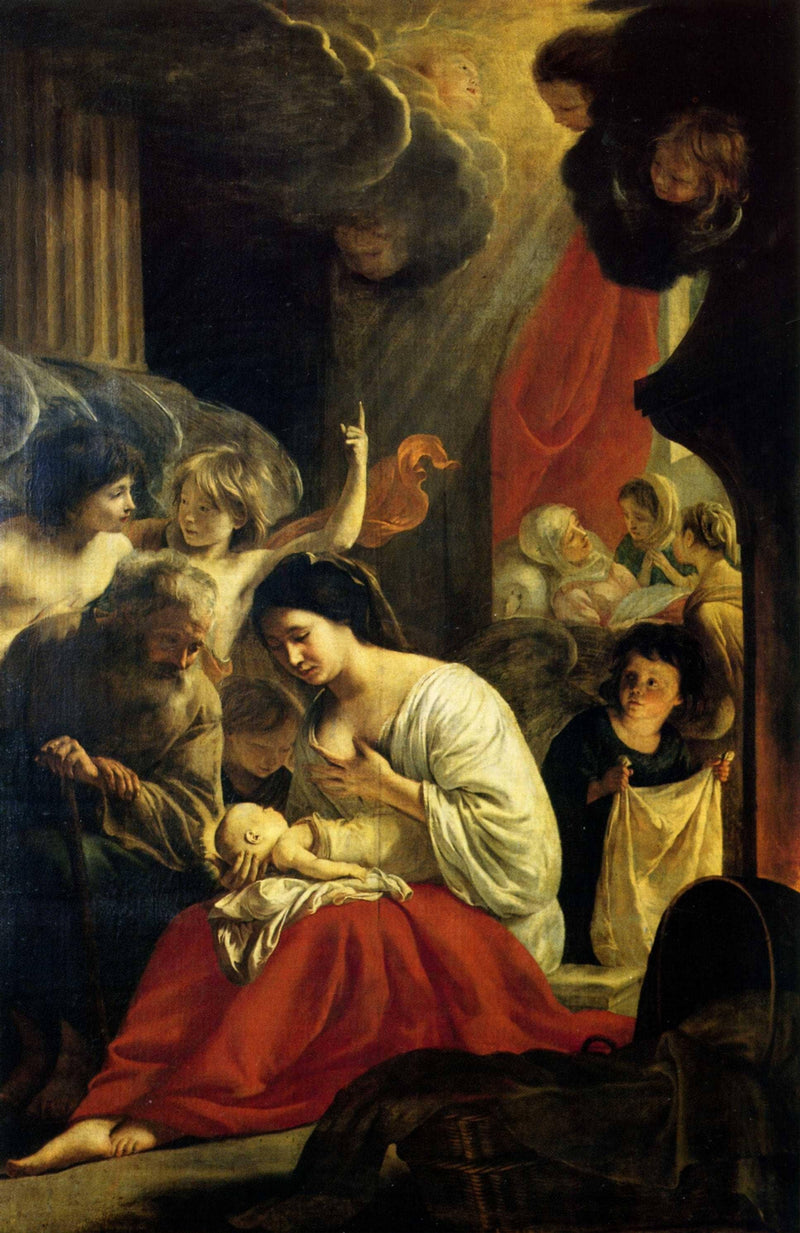 Birth of the Virgin by Le Nain brothers — Oil Painting Reproduction