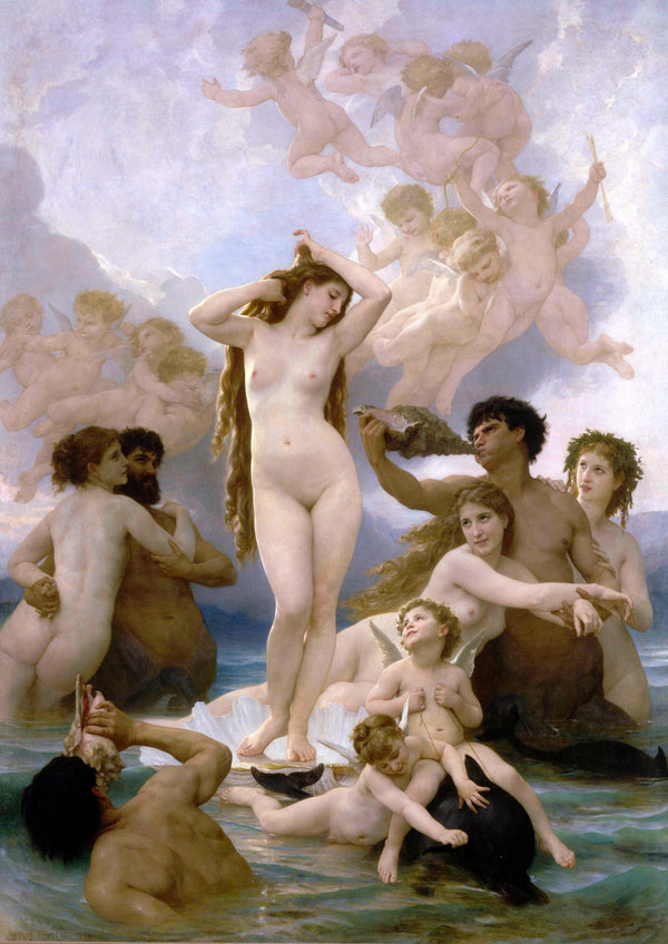 The Birth of Venus, by William-Adolphe Bouguereau, Oil on canvas, 1879