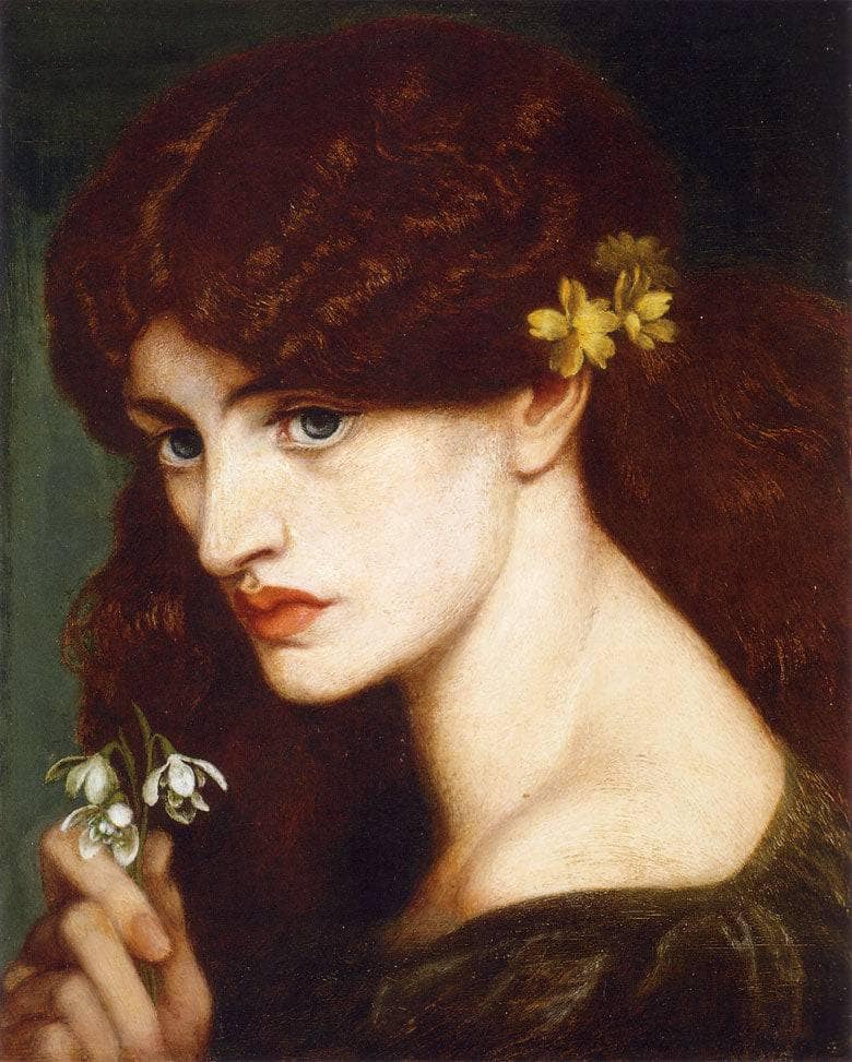 Blanzifiore (Snowdrops) by Dante Gabriel Rossetti — Oil Painting Reproduction
