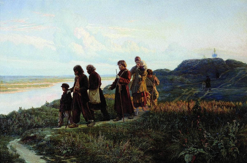 Blind by Mykola Yaroshenko — Oil Painting Reproduction