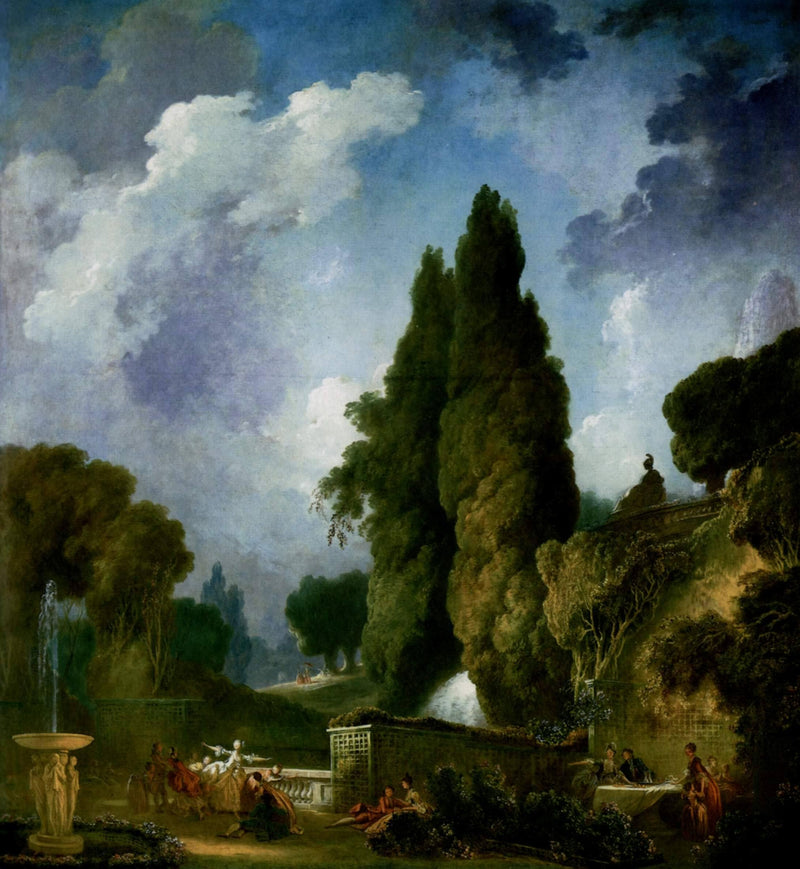 Blind man's buff by Jean-Honore Fragonard — Oil Painting Reproduction