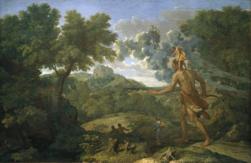 Blind Orion Searching for the Rising Sun by Nicolas Poussin — Oil Painting Reproduction