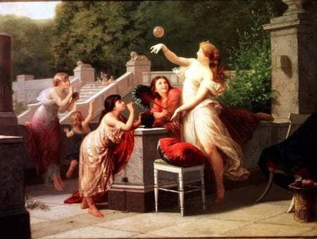 Blowing Bubbles by Henri-Pierre Picou — Oil Painting Reproduction