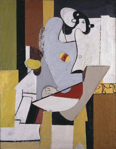 Blue Figure in a Chair by Arshile Gorky — Oil Painting Reproduction