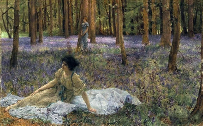 Bluebells in hallway