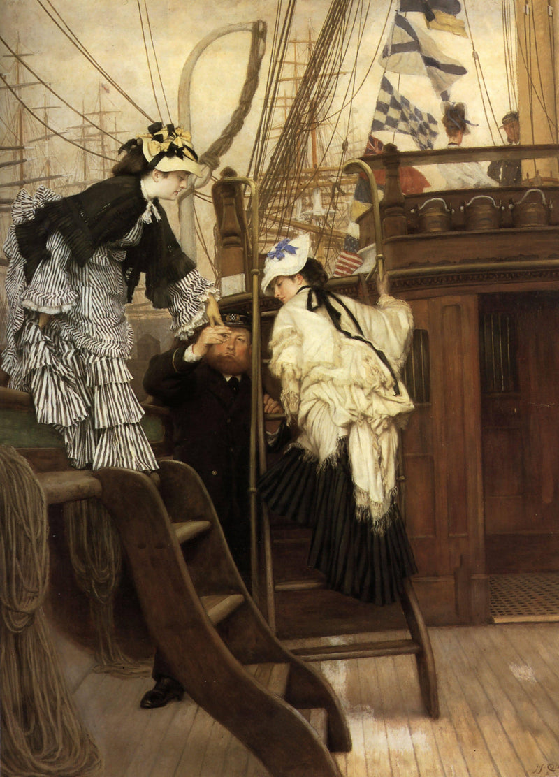 Boarding the Yacht by James Tissot — Oil Painting Reproduction