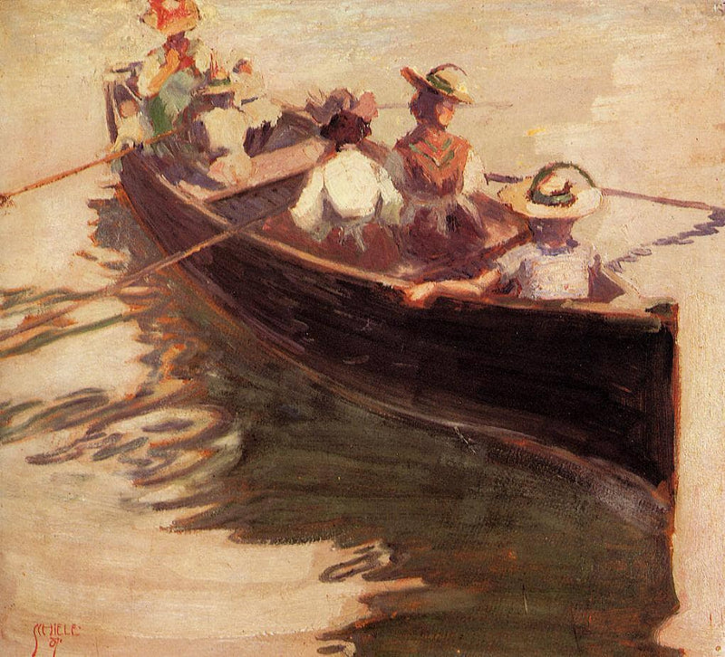 Boating by Egon Schiele — Oil Painting Reproduction