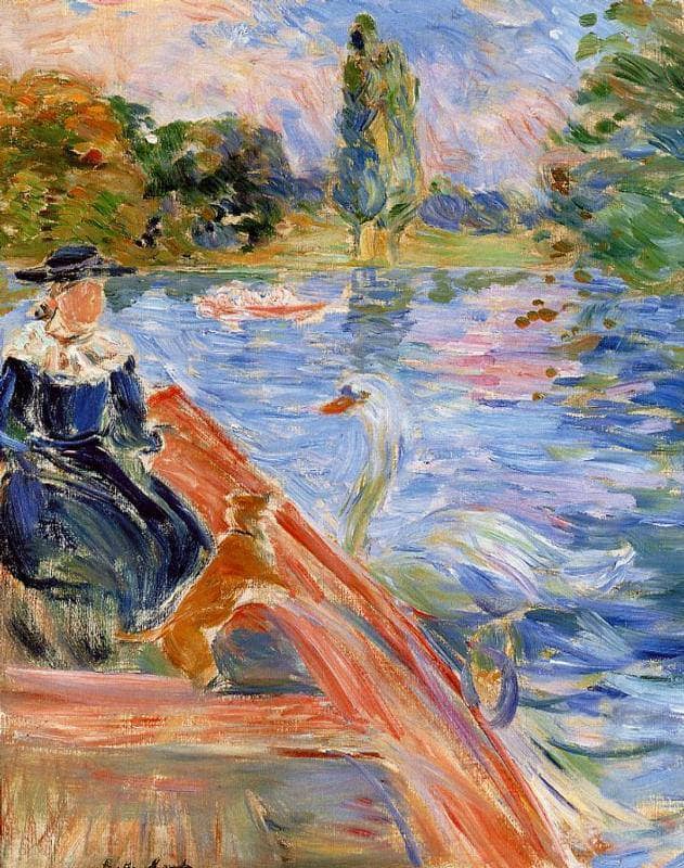 Boating on the Lake by Berthe Morisot — Oil Painting Reproduction
