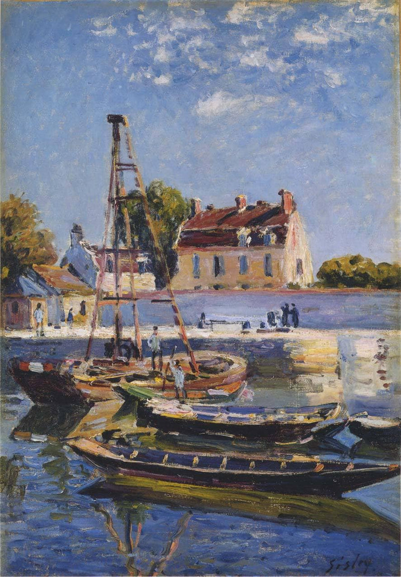 Boats by Alfred Sisley — Oil Painting Reproduction