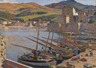 Boats at Collioure in bedroom