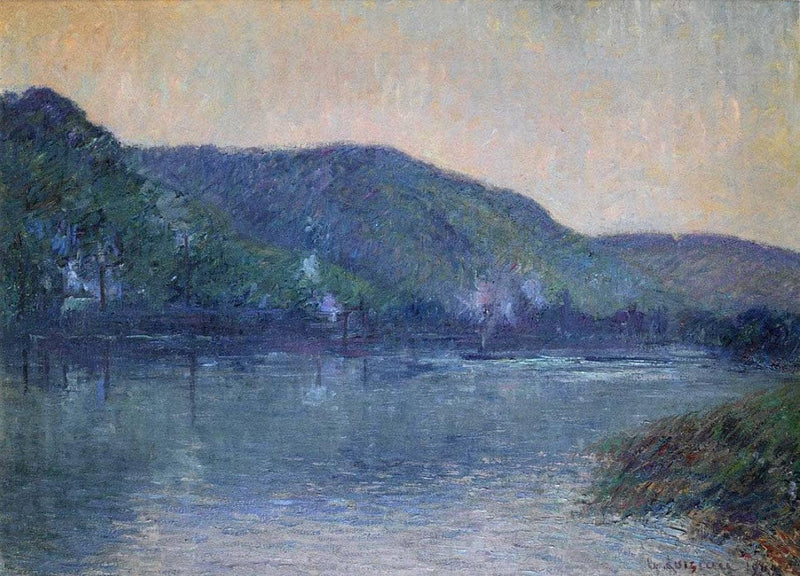 Boats on the Seine at Oissel by Gustave Loiseau — Oil Painting Reproduction