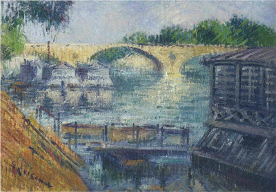 Boats on the Seine in dining room
