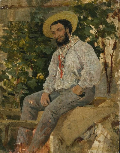 Diego Martelli in Castiglioncello in dining room