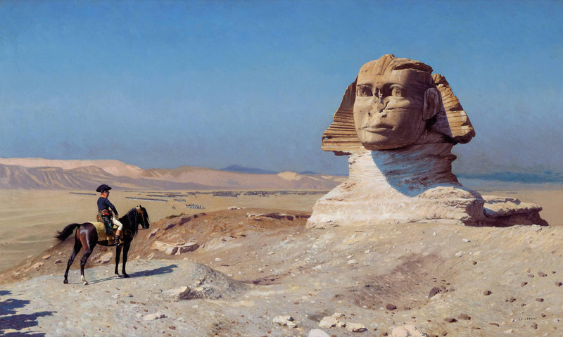 Bonaparte Before the Sphinx by Jean-Leon Gerome — Oil Painting Reproduction