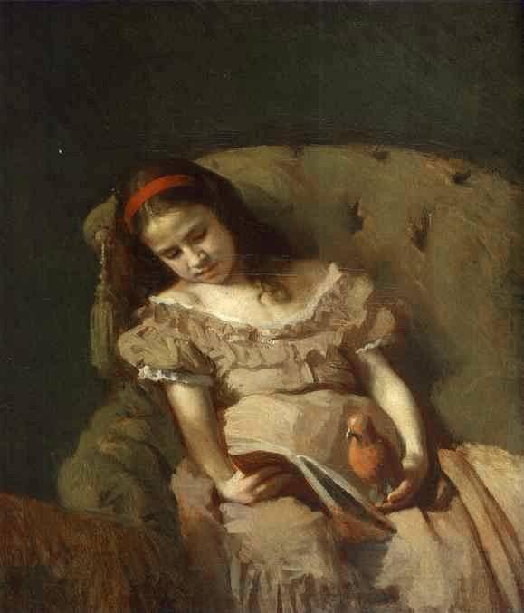 Books Got Her by Ivan Kramskoy — Oil Painting Reproduction