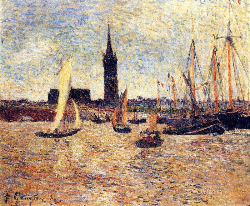 Bordeaux Harbour by Paul Gauguin — Oil Painting Reproduction