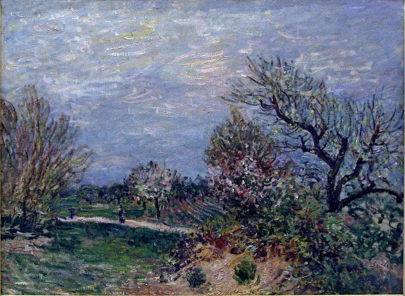 Border of the Woods by Alfred Sisley — Oil Painting Reproduction