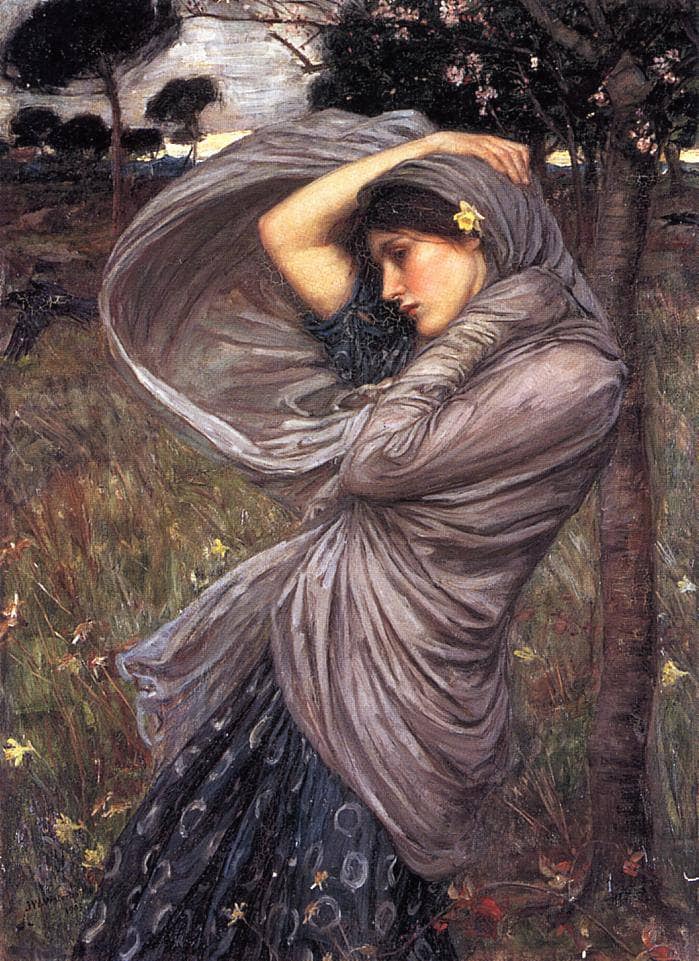 Boreas by John William Waterhouse, Oil Painting Reproduction