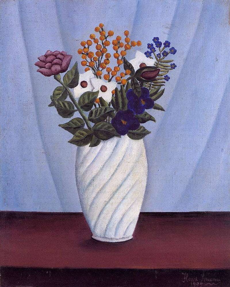 Bouquet of Flowers by Henri Rousseau — Oil Painting Reproduction