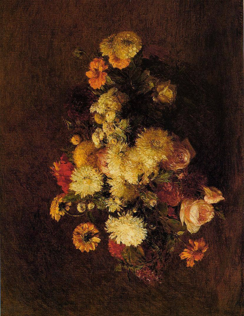 Bouquet of Flowers by Henri Fantin-Latour — Oil Painting Reproduction