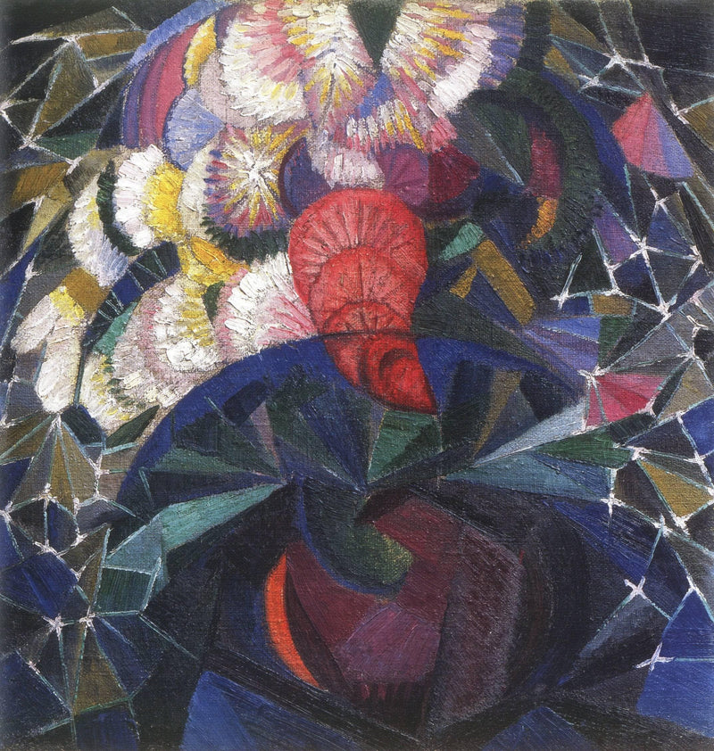 Bouquet of flowers by Oleksandr Bogomazov — Oil Painting Reproduction