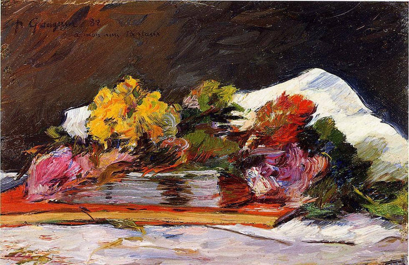 Bouquet of flowers by Paul Gauguin — Oil Painting Reproduction