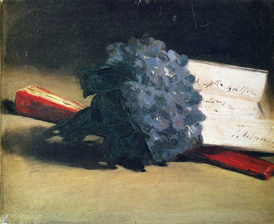 Bouquet of violets in study