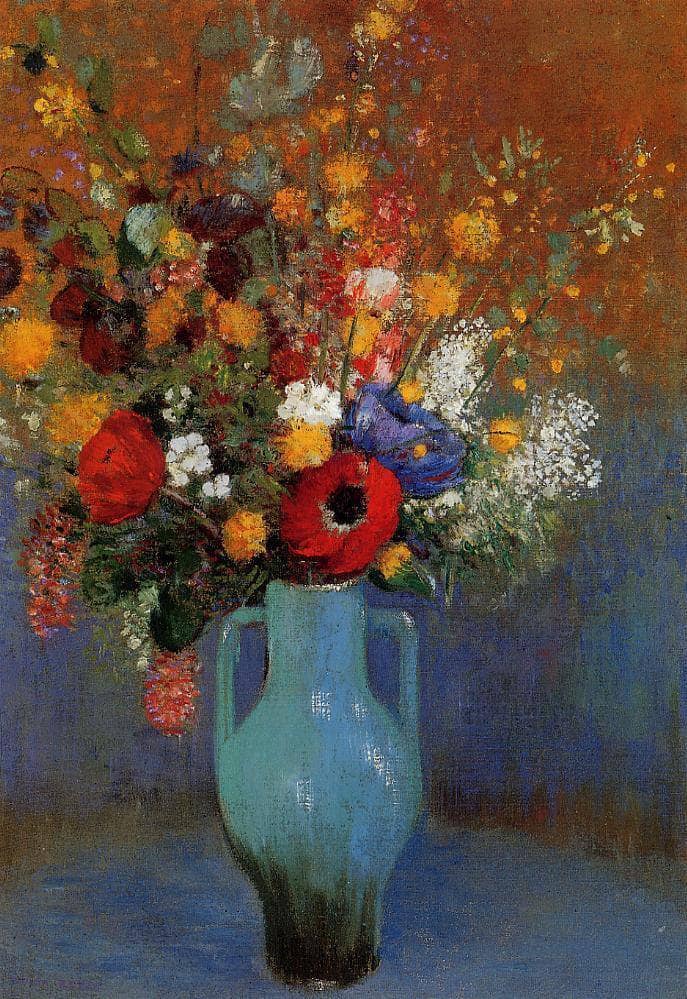 Bouquet of Wild Flowers by Odilon Redon — Oil Painting Reproduction