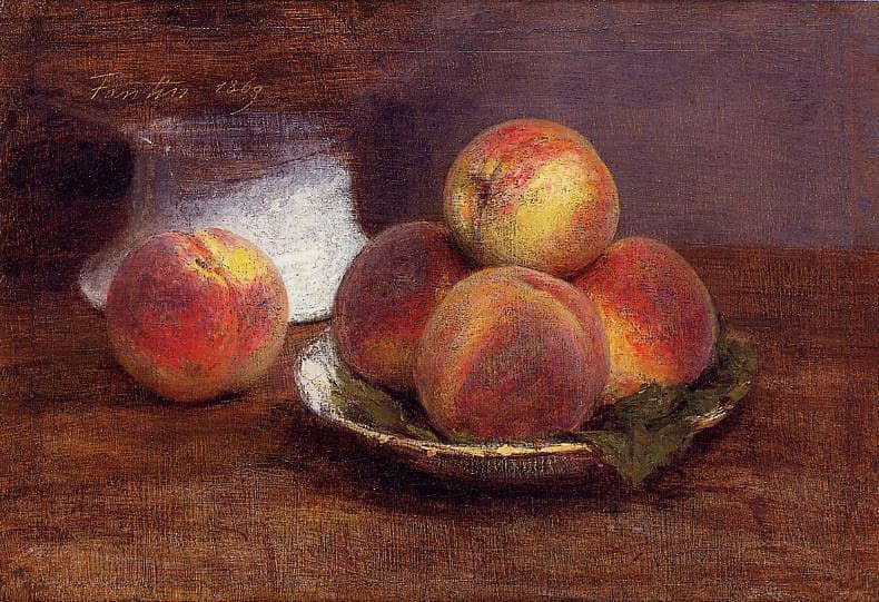 Bowl of Peaches by Henri Fantin-Latour — Oil Painting Reproduction