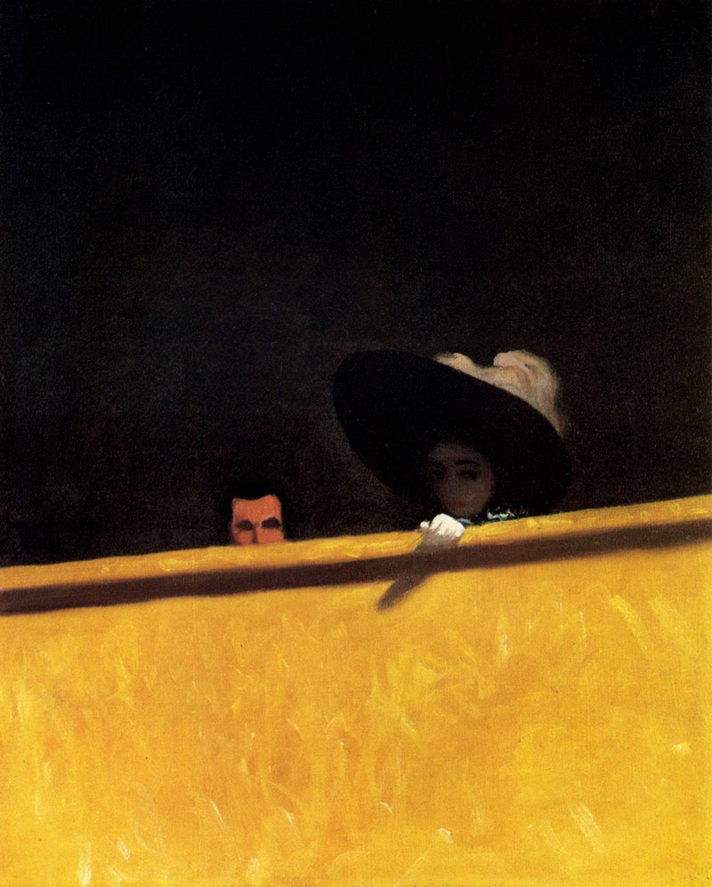 Box Seats at the Theater, the Gentleman and the Lady by Felix Vallotton — Oil Painting Reproduction