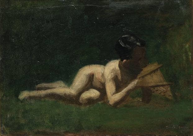 Boy Reclining by Thomas Eakins — Oil Painting Reproduction