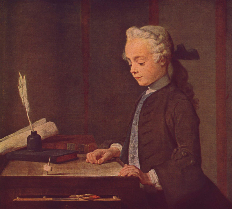Boy with a Top by Jean-Baptiste-Simeon Chardin — Oil Painting Reproduction