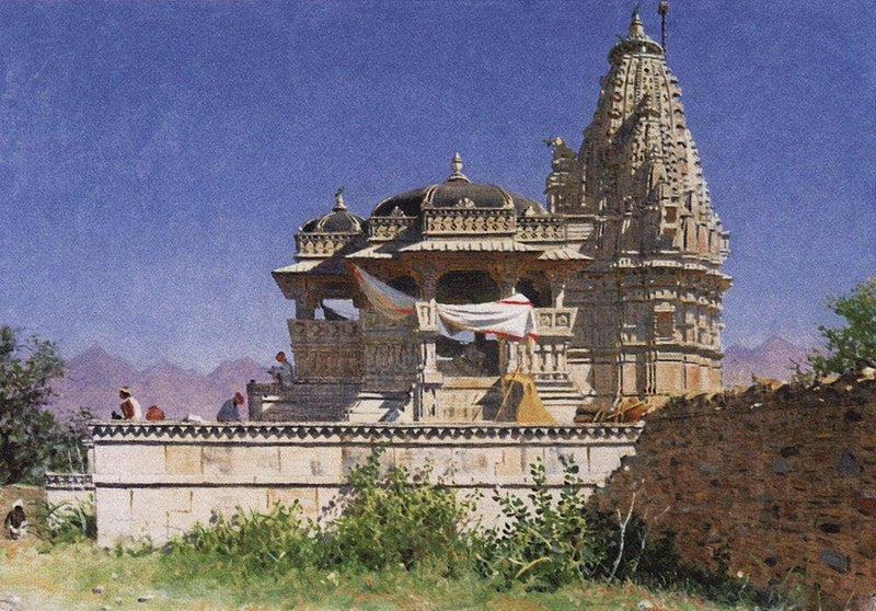 Brahmin Temple at Adelnur by Vasily Vereshchagin — Oil Painting Reproduction