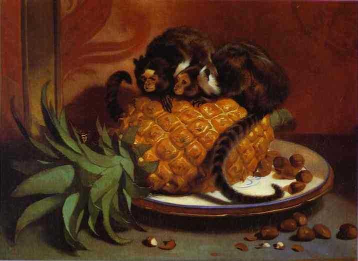 Brazilian Marmosets by Edwin Henry Landseer — Oil Painting Reproduction