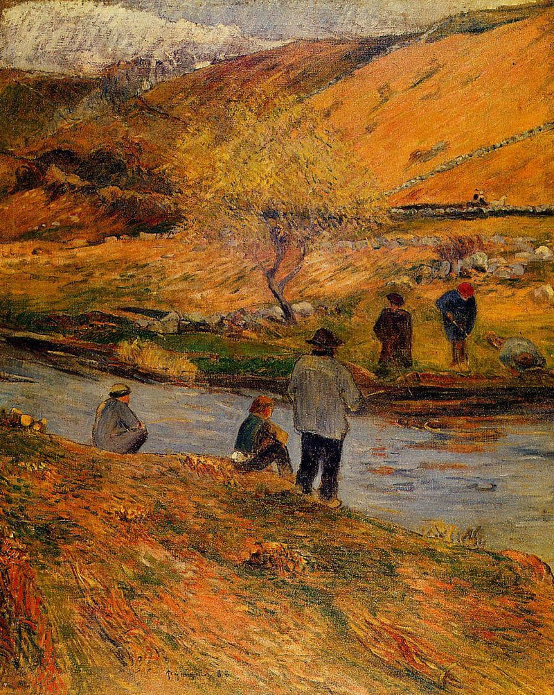 Breton Fisherman by Paul Gauguin — Oil Painting Reproduction
