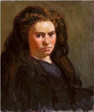 Breton Girl in modern living room