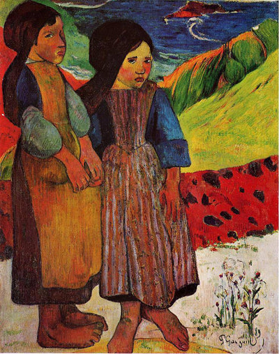 Breton Girls by the sea in modern living room