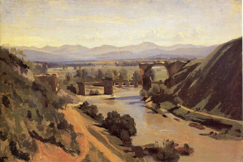 Breton Women at the Well near Batz by Camille Corot — Oil Painting Reproduction