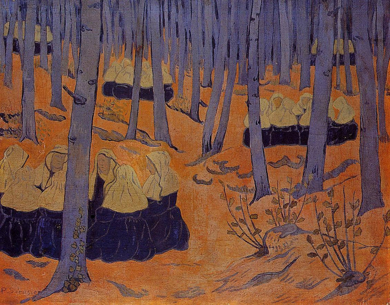 Breton Women, the Meeting in the Sacred Grove by Paul Serusier — Oil Painting Reproduction