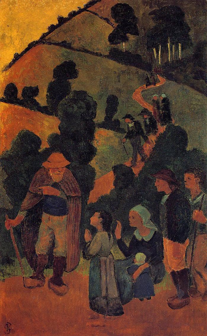 Bretons on a Path by Paul Serusier — Oil Painting Reproduction