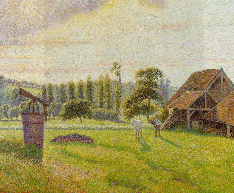 Brickworks at Eragny by Camille Pissarro — Oil Painting Reproduction