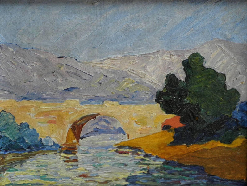 bridge by David Kakabadze — Oil Painting Reproduction