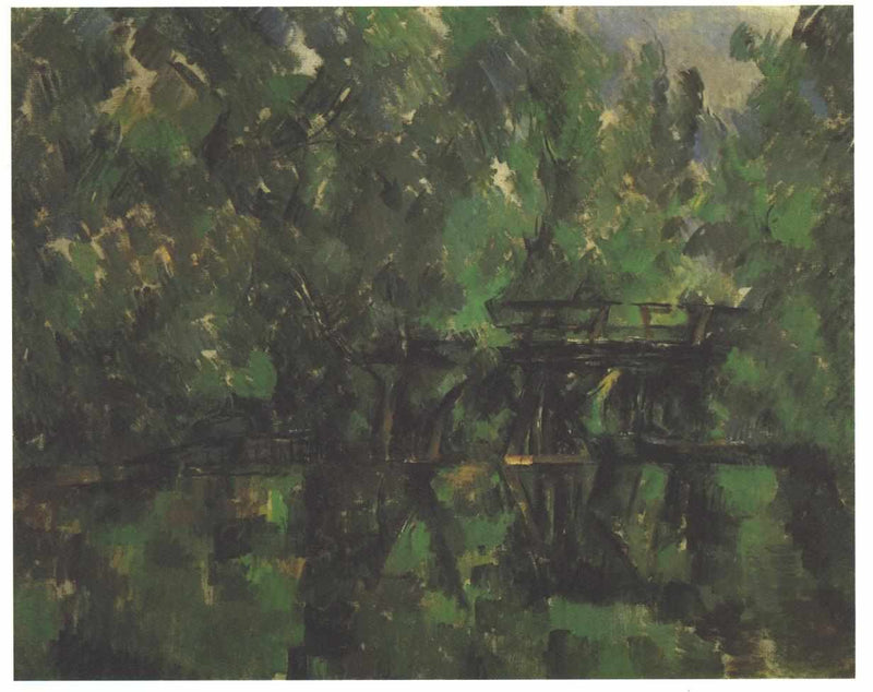 Bridge over the pond by Paul Cezanne — Oil Painting Reproduction
