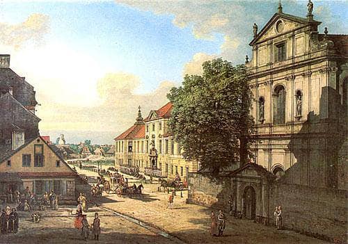Bridgettine Church and Arsenal by Bernardo Bellotto — Oil Painting Reproduction