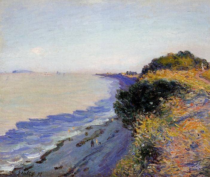 Bristol Channel from Penarth, Evening by Alfred Sisley — Oil Painting Reproduction